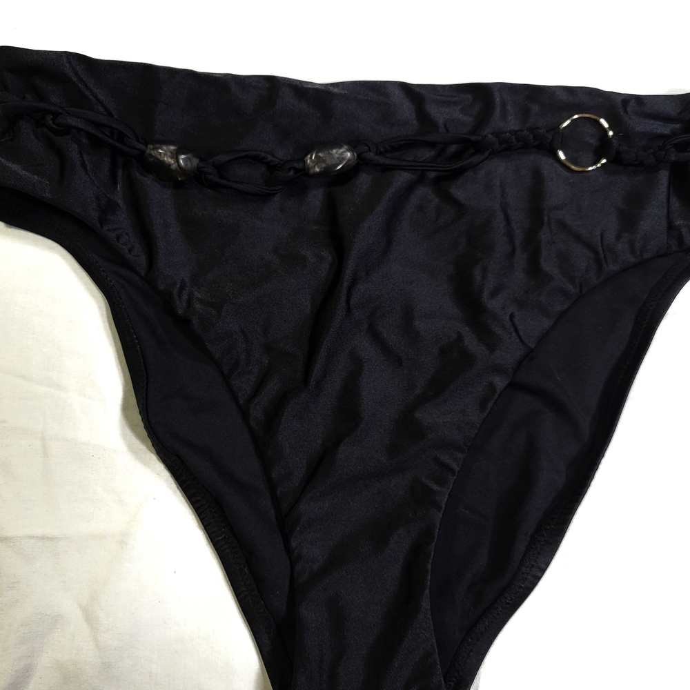 Red Carter Black Bikini Bottom Nwt Womens Size Large Swimsuit